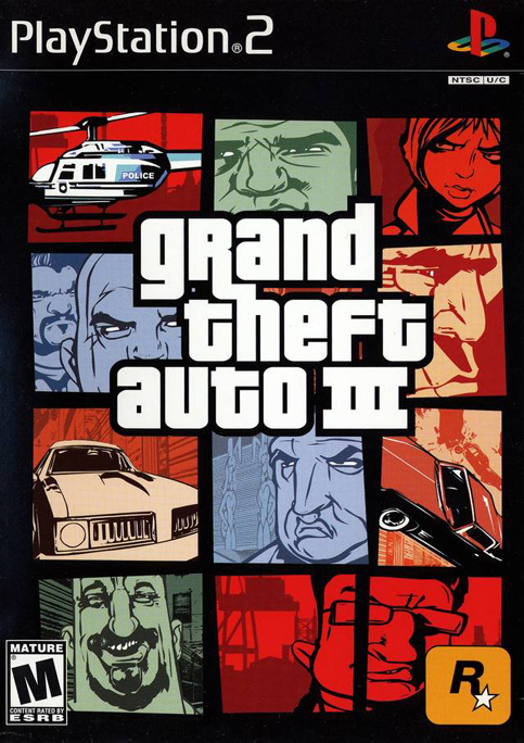 GTA III - PS2 - Sebo dos Games - 10 anos!